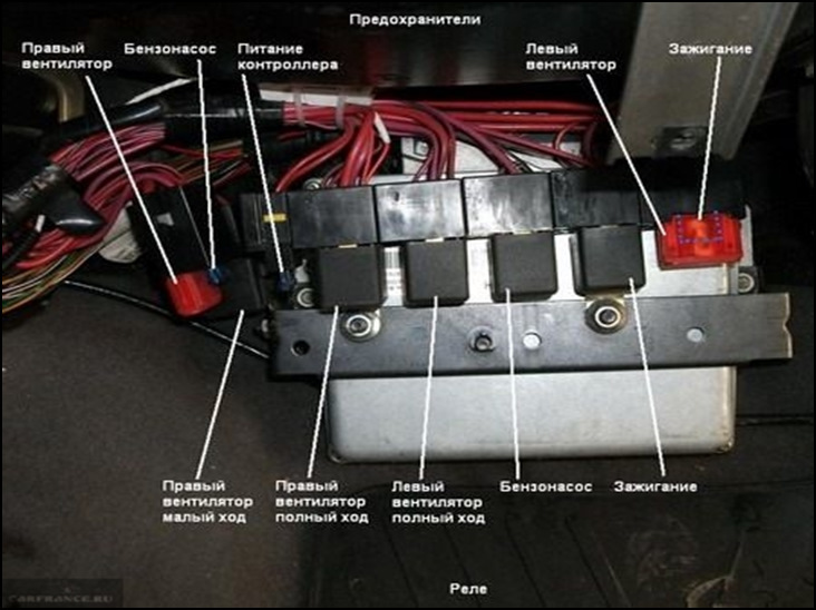 Расположение реле за бардачком.jpg